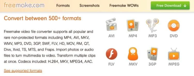 Convert MOV to MP4 on Windows 10 - freemake